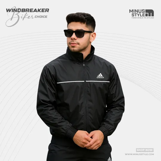 Adidas Biker Windbreaker-Black